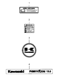 Fh430v-As22 Label Diagram and Parts List for G1548 55AE232S750-WAM Cub Cadet Lawn Mower